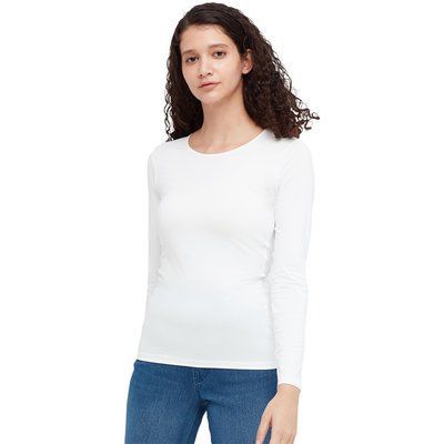 Лонгслів Uniqlo AIRism розмір XL білий (449180) 449180 фото