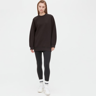 Світшот Uniqlo розмір S темно коричневий (452066) 452066 фото