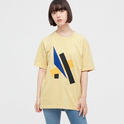Футболка Uniqlo MOMA ART ICONS UT розмір М жовта (446633) 446633 фото
