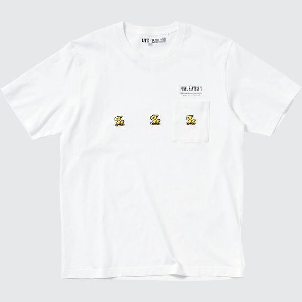 Футболка Uniqlo FINAL FANTASY UT розмір М біла (449078) 449078 фото