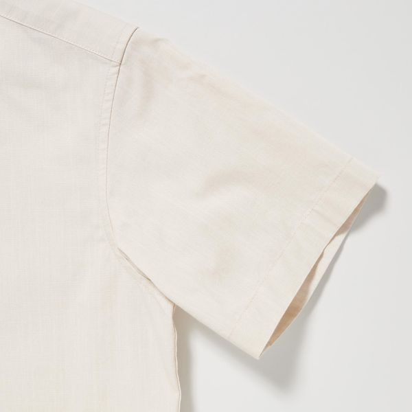 Сорочка Uniqlo розмір 5-6 років бежева (458344) 458344 фото