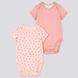 Набор боди Uniqlo JOY OF PRINT 3-6 мес. рост 62-74 розовый (429785) id_1046 фото 1
